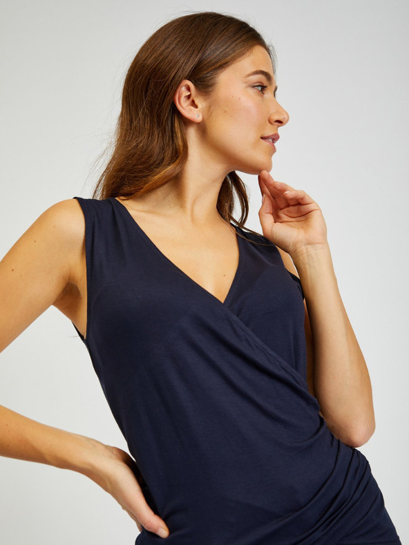 Sam 73 Tmavě modré dámské basic tílko SAM73 Lupus