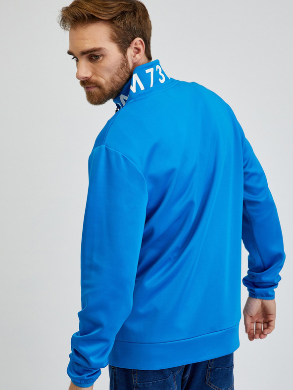 Sam 73 Modrá pánská mikina na zip SAM73 Stephen