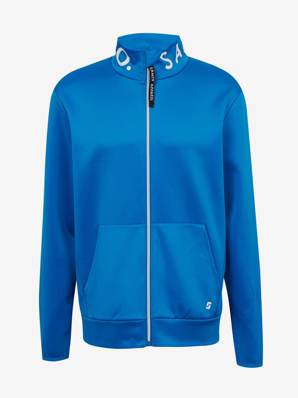 Sam 73 Modrá pánská mikina na zip SAM73 Stephen