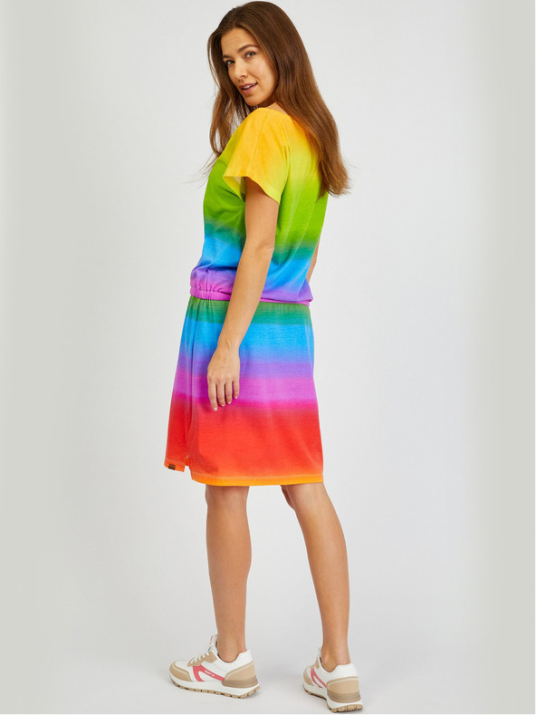 Sam 73 Modro-žluté dámské šaty SAM73 Fena