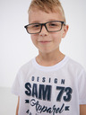 Sam 73 Bílé klučičí tričko SAM 73 Janson