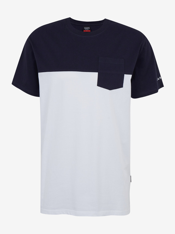 Sam 73 Modro-bílé pánské tričko SAM 73 Sirius