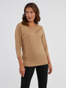Sam 73 Světle hnědé dámské tričko SAM 73 Selma
