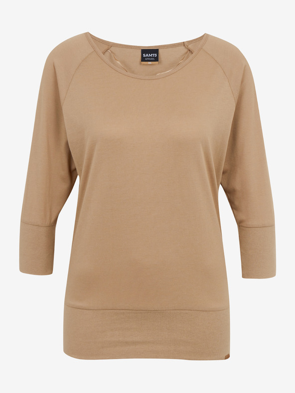 Sam 73 Světle hnědé dámské tričko SAM 73 Selma