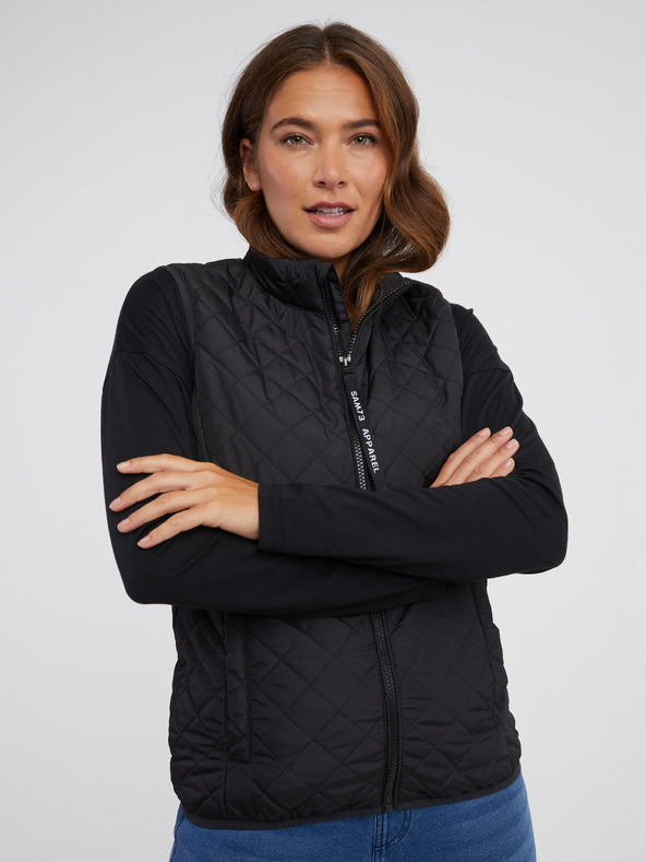 Sam 73 Černá dámská prošívaná vesta SAM 73 Pictor