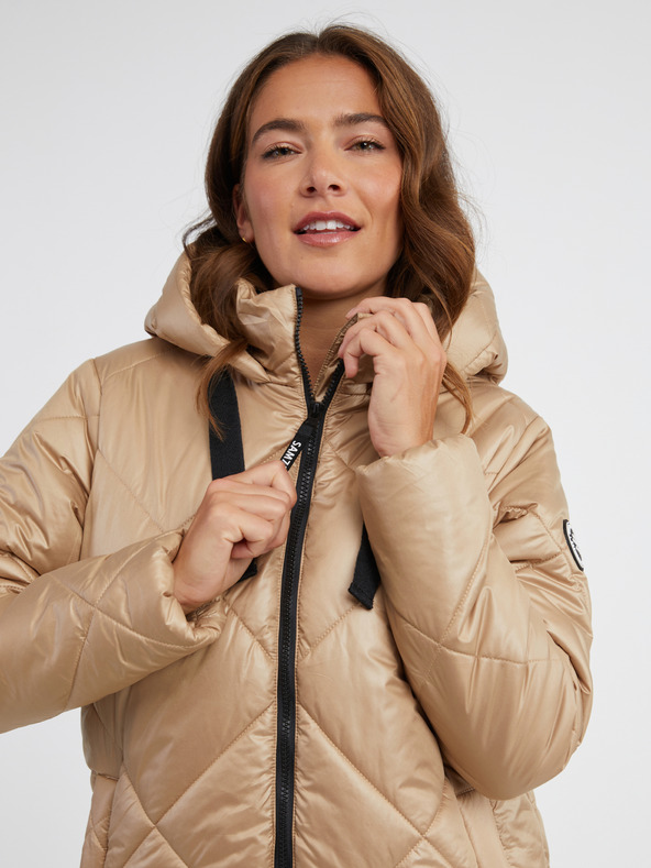 Sam 73 Béžový dámský prošívaný kabát SAM 73 Clarice