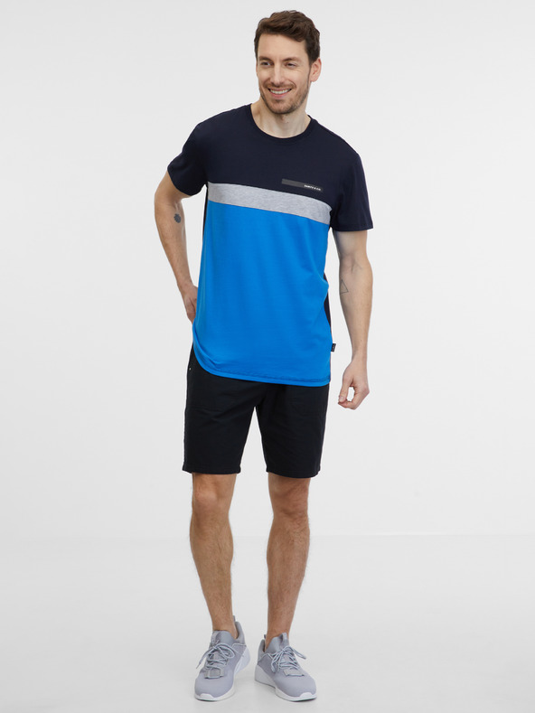 Sam 73 Modro-černé pánské tričko SAM 73 Ernesto