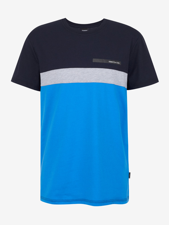 Sam 73 Modro-černé pánské tričko SAM 73 Ernesto