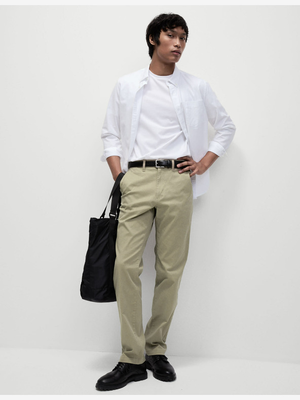 Marks & Spencer Keprové chino kalhoty Heritage normálního střihu Marks & Spencer béžová