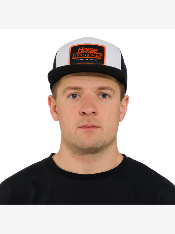 Horsefeathers Kšiltovka Caster - bílá HORSEFEATHERS