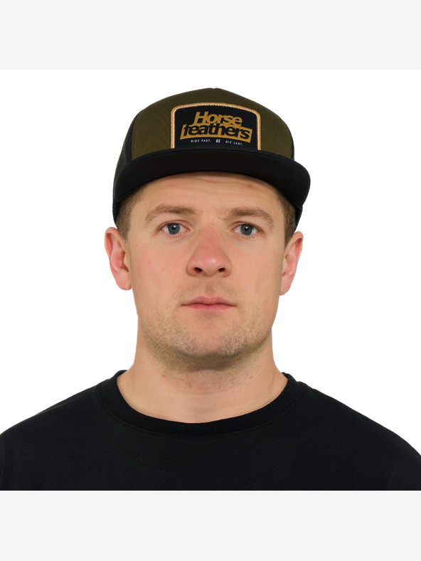 Horsefeathers Kšiltovka Caster - olive HORSEFEATHERS