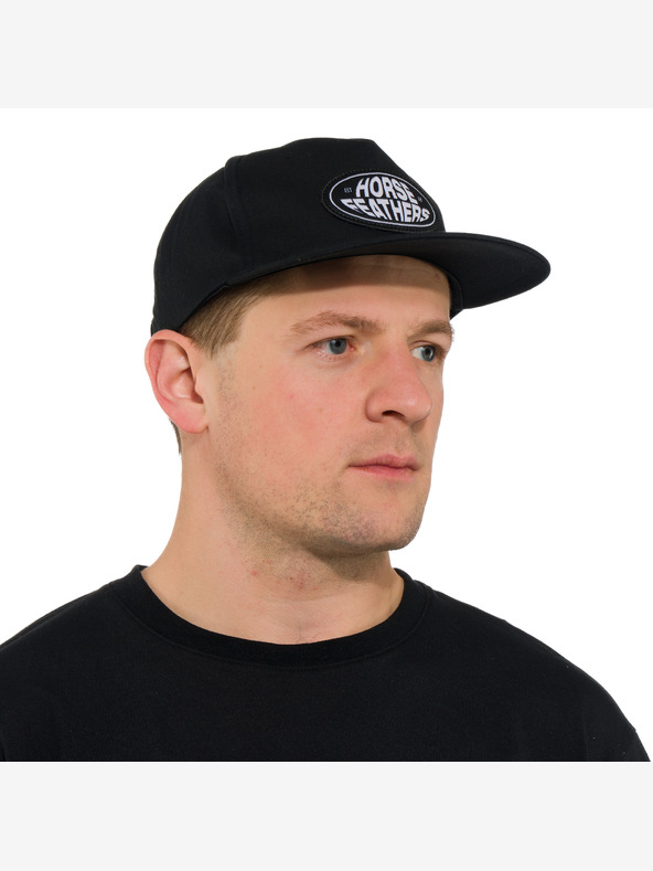 Horsefeathers Kšiltovka Steal - černá HORSEFEATHERS