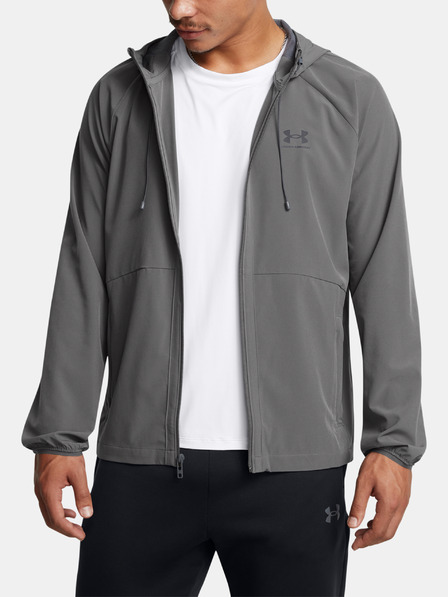 Under Armour Pánská bunda Under Armour UA Stretch Wvn WindbreakerEU-GRY