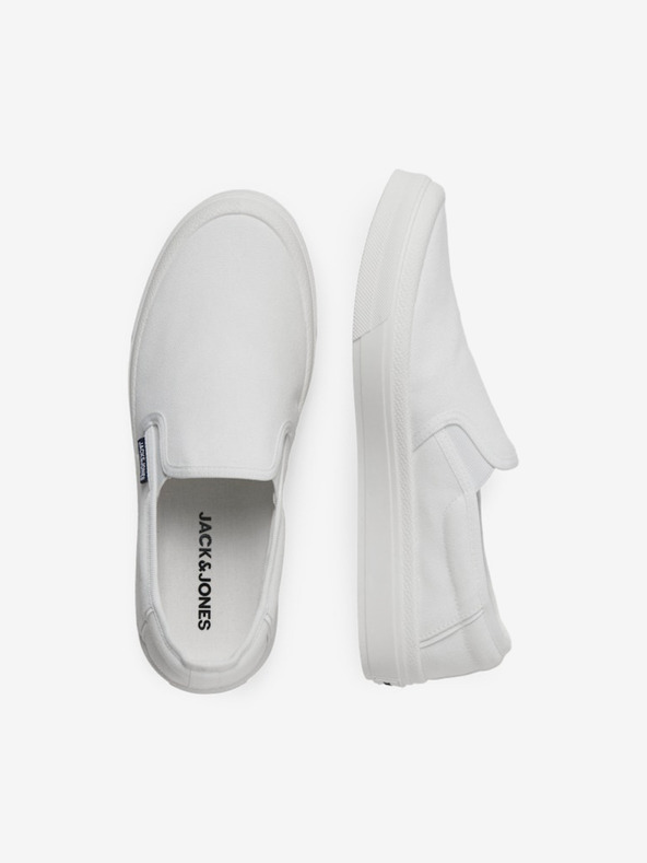 Jack & Jones Bílé pánské slip on boty Jack & Jones