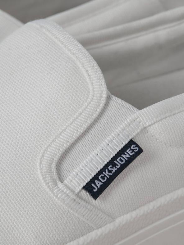 Jack & Jones Bílé pánské slip on boty Jack & Jones