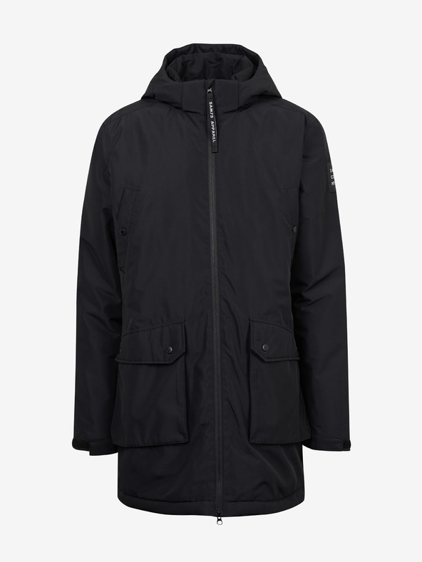 Sam 73 Černý pánský kabát SAM 73 Edward