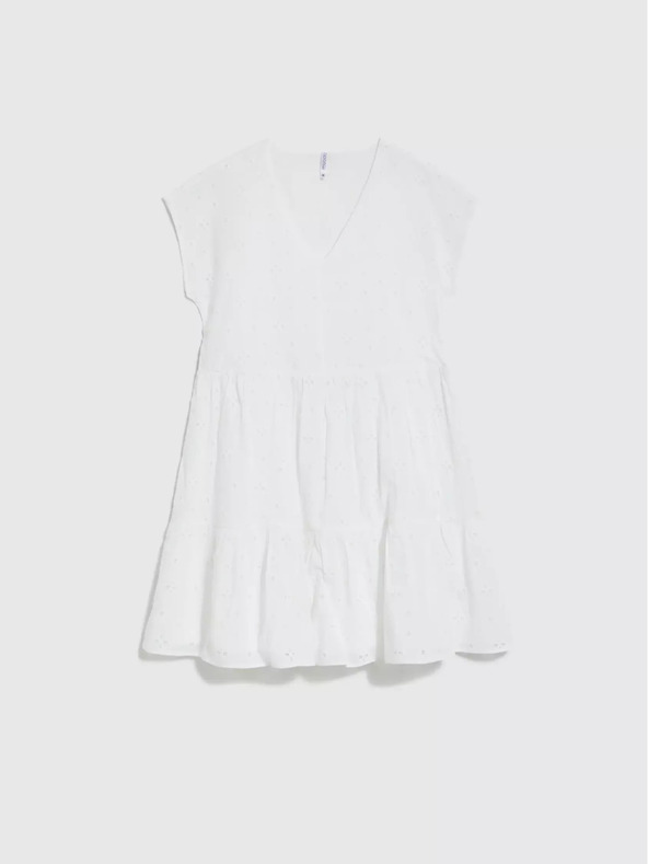 Moodo Dámské šaty bílé MOODO