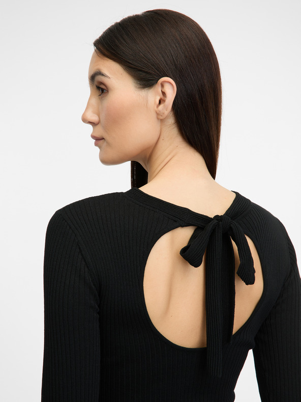 Orsay Černé dámské midi šaty ORSAY