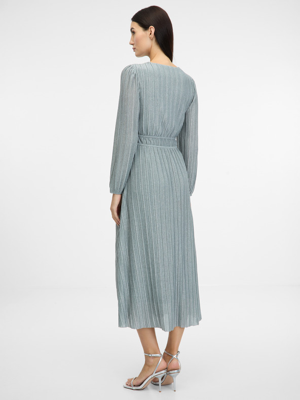 Orsay Stříbrné dámské midi šaty ORSAY