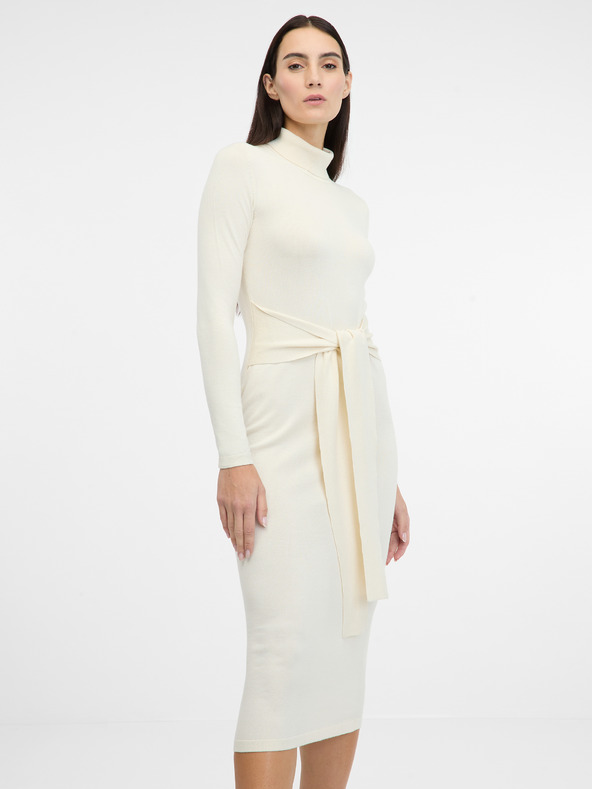 Orsay Krémové dámské šaty ORSAY