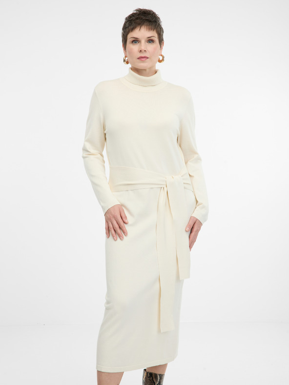 Orsay Krémové dámské šaty ORSAY