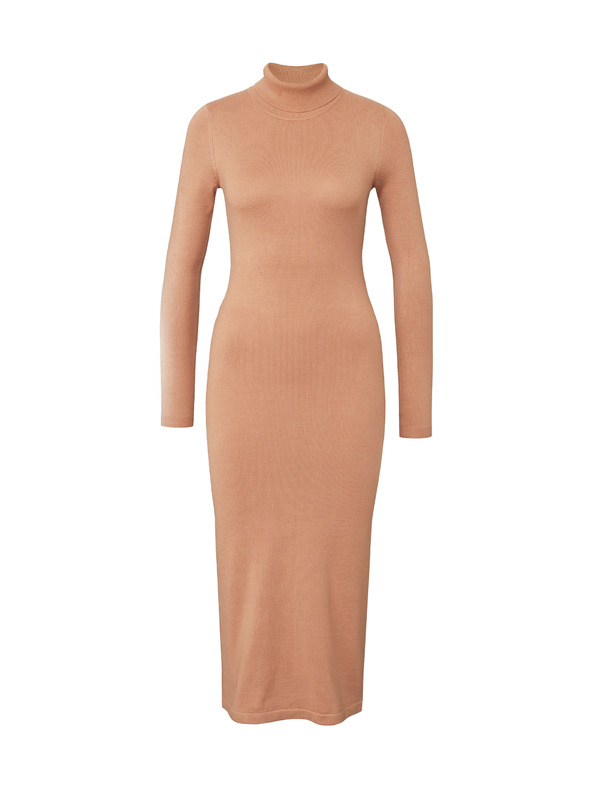 Orsay Světle hnědé dámské midi šaty ORSAY