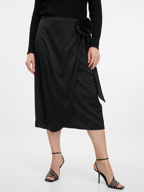 Orsay Černá dámská midi sukně ORSAY