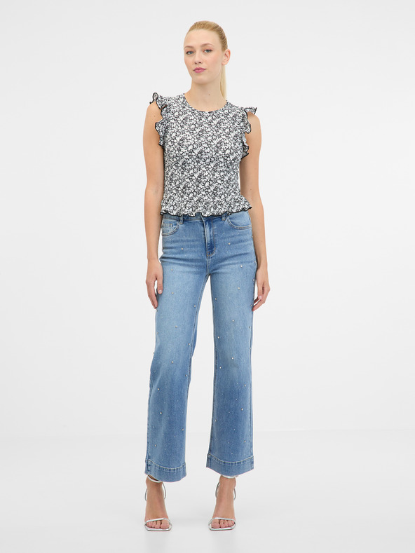 Orsay Černé dámské tričko s krátkým rukávem ORSAY