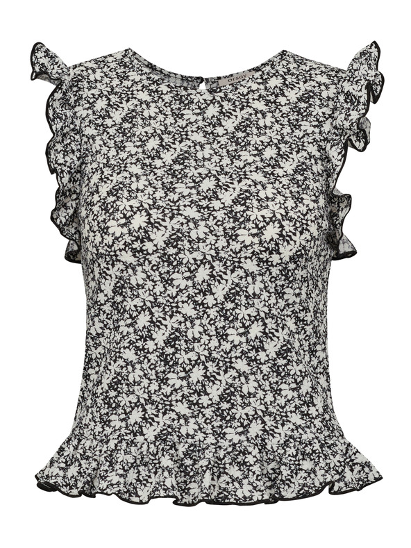 Orsay Černé dámské tričko s krátkým rukávem ORSAY