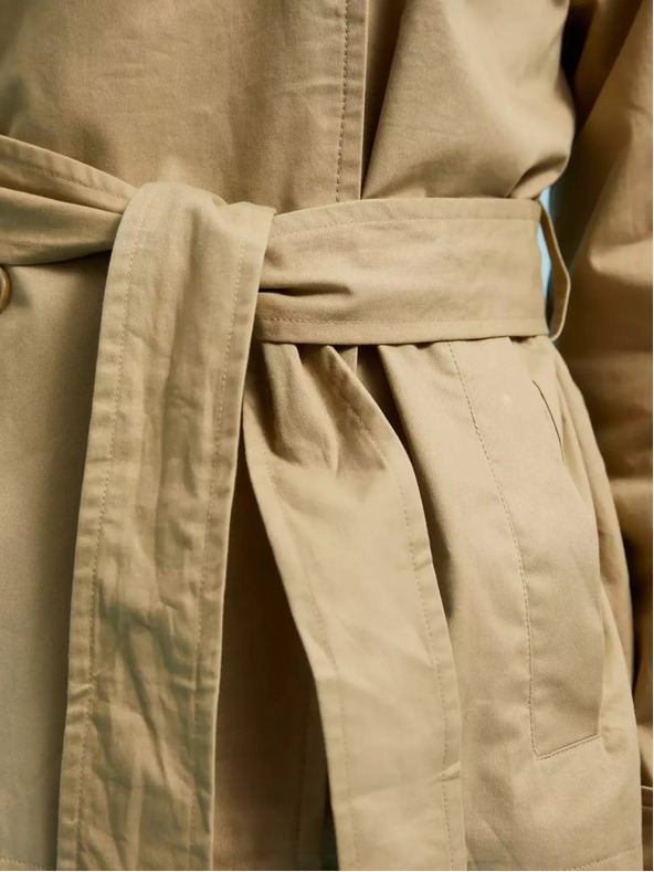 Moodo Béžový dámský krátký trenčkot Moodo