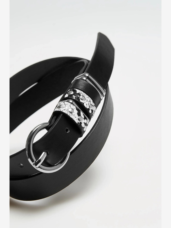 Moodo Černý dámský pásek Moodo