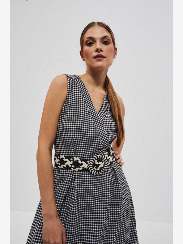 Moodo Bílo-černý dámský pásek Moodo