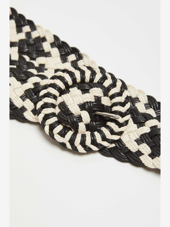 Moodo Bílo-černý dámský pásek Moodo