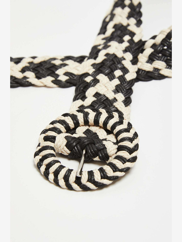 Moodo Bílo-černý dámský pásek Moodo