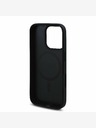 Guess Guess PU Leather 4G Roses MagSafe Zadní Kryt pro iPhone 16 Pro Black