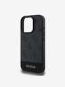 Guess Guess PU 4G Stripe Zadní Kryt pro iPhone 16 Pro Max Grey