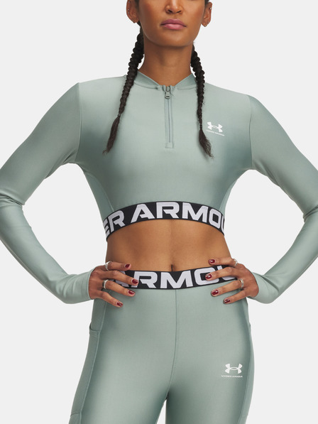 Under Armour Dámské tričko Under Armour HeatGear Rib 1/4 Zip LS