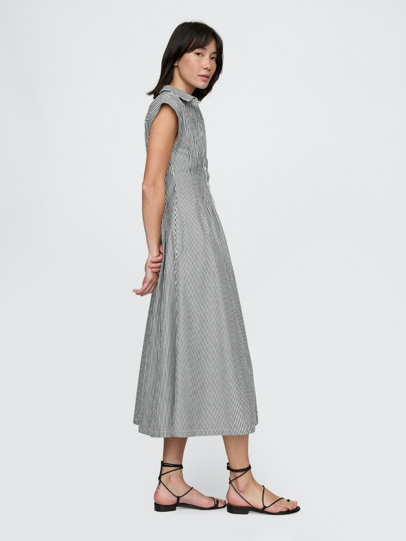 GAP Košilové popelínové midi šaty GAP