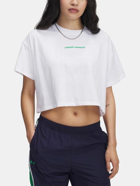 Under Armour Dámské tričko Under Armour UA W VARSITY MIX HW SS CROP
