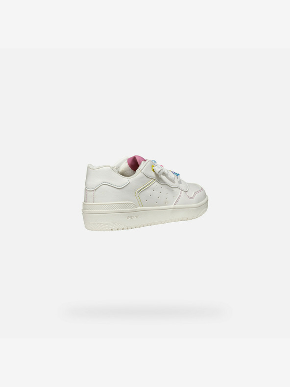 Geox Bílé dívčí tenisky Geox Washiba