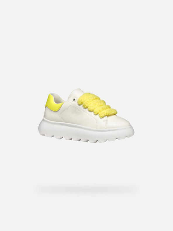 Geox Bílé dívčí tenisky Geox Puffypop