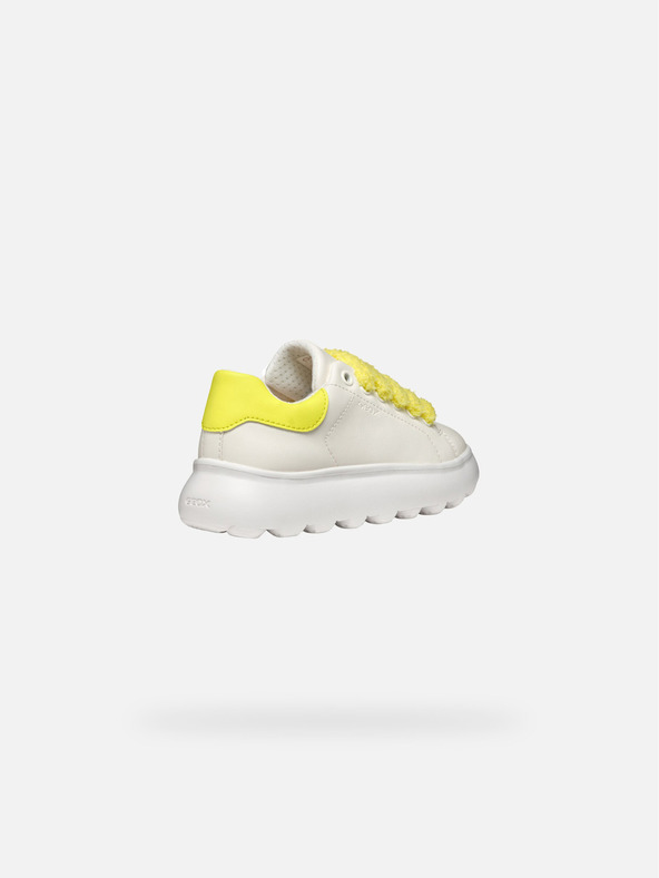 Geox Bílé dívčí tenisky Geox Puffypop