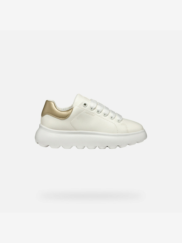 Geox Bílé dívčí tenisky Geox Puffypop