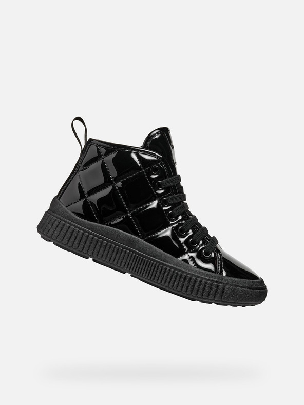 Geox Černé dívčí tenisky Geox Laquinny