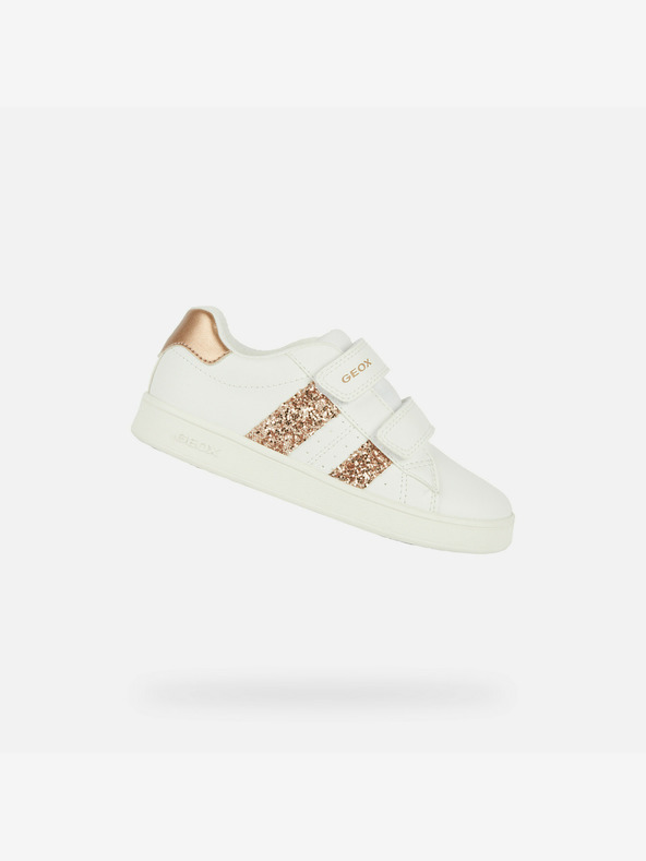 Geox Bílé dívčí tenisky Geox Eclyper