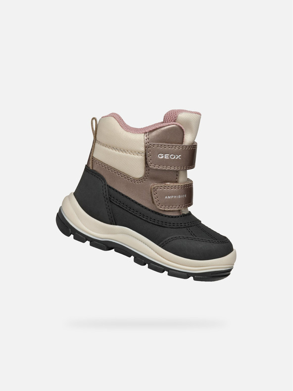 Geox Černá dívčí kotníková obuv Geox Flanfil ABX