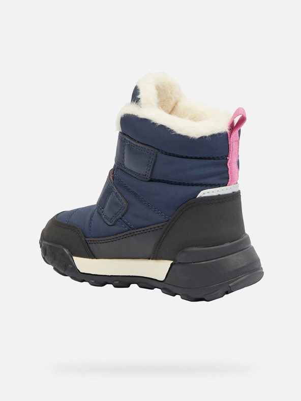 Geox Tmavě modrá dívčí zimní obuv Geox Trekkyup  B Ab