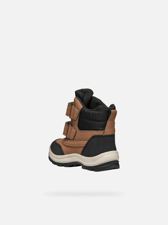 Geox Hnědá chlapecká zimní obuv Geox Flanfil  B Abx