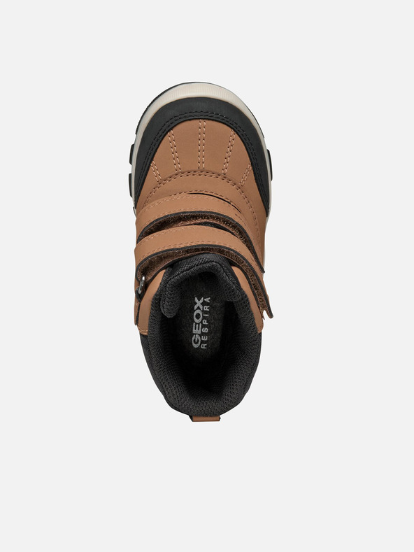 Geox Hnědá chlapecká zimní obuv Geox Flanfil  B Abx