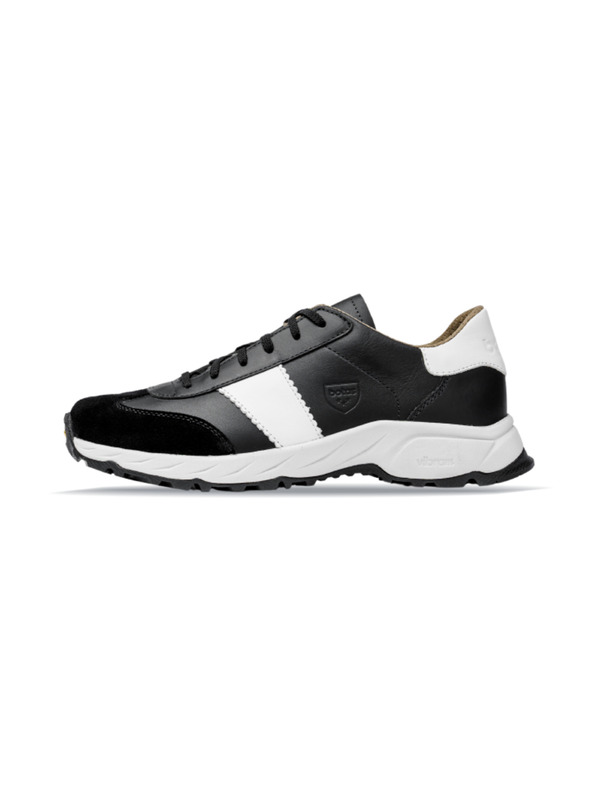 Vasky Botas Nordic Black- Pánské kožené outdoorové tenisky / botasky černo-bílé česká výroba ze Zlína
